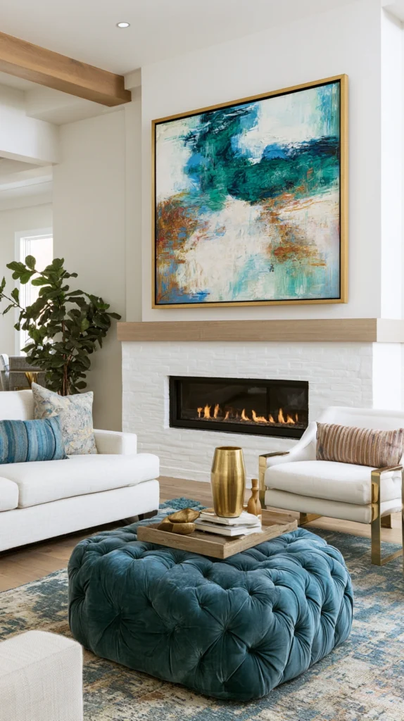 14 Gold Accent Fireplace Ideas for a Glamorous Focal Point 9 pk 8 1