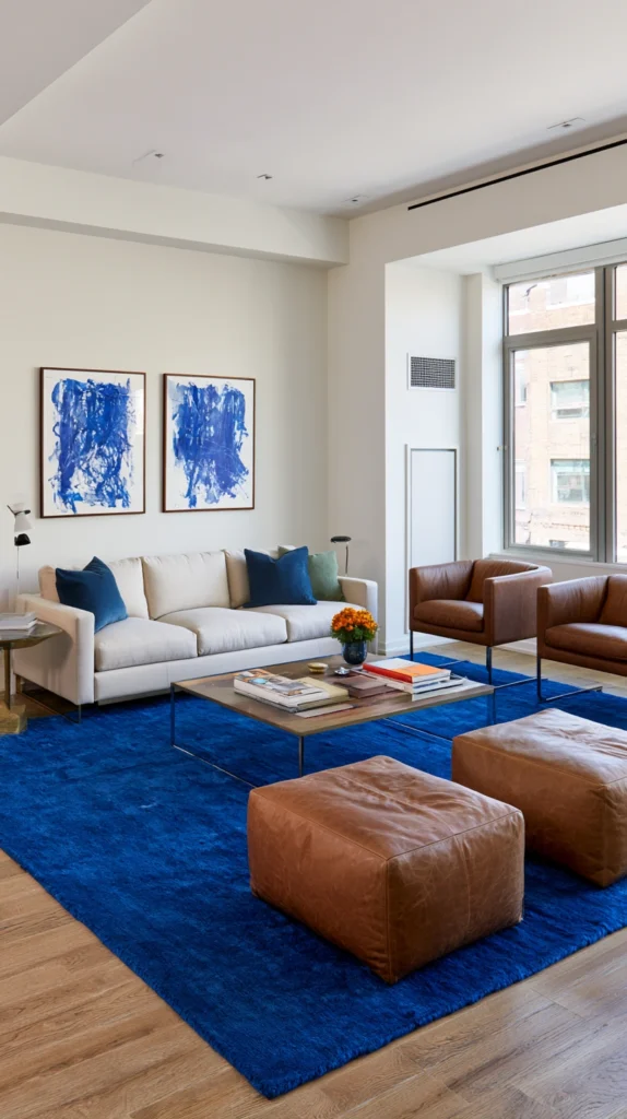 15 Cobalt Blue Living Room Ideas That Make a Bold Statement 11 re 10