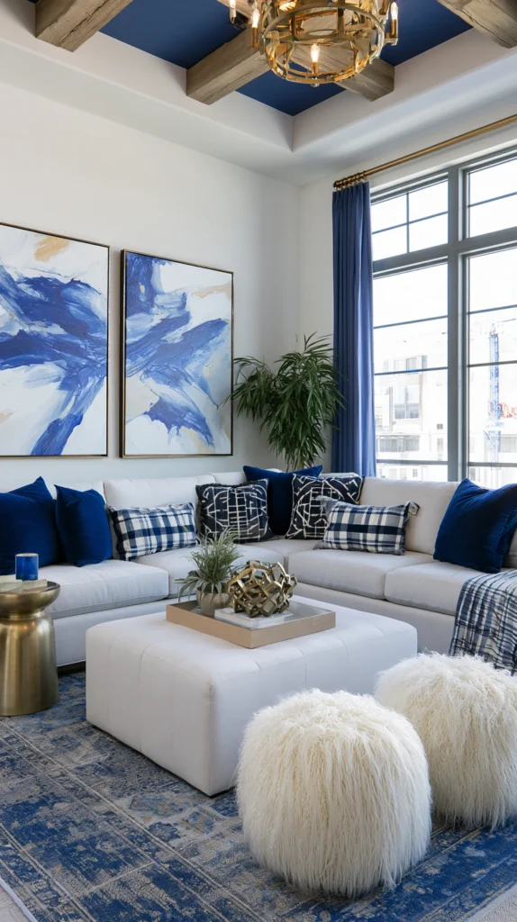 15 Cobalt Blue Living Room Ideas That Make a Bold Statement 4 re 3