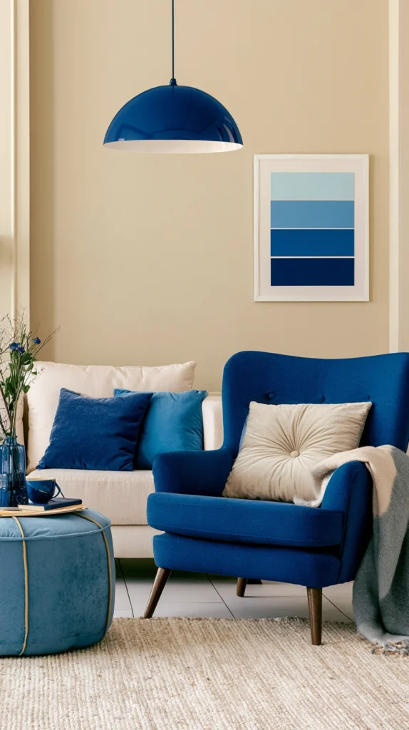 15 Cobalt Blue Living Room Ideas That Make a Bold Statement 5 re 4