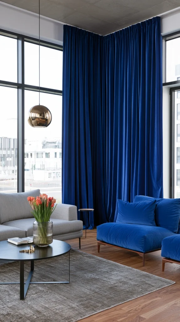 15 Cobalt Blue Living Room Ideas That Make a Bold Statement 8 re 7