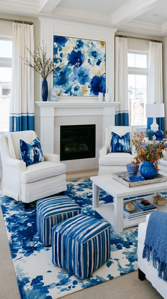 15 Cobalt Blue Living Room Ideas That Make a Bold Statement 9 re 8