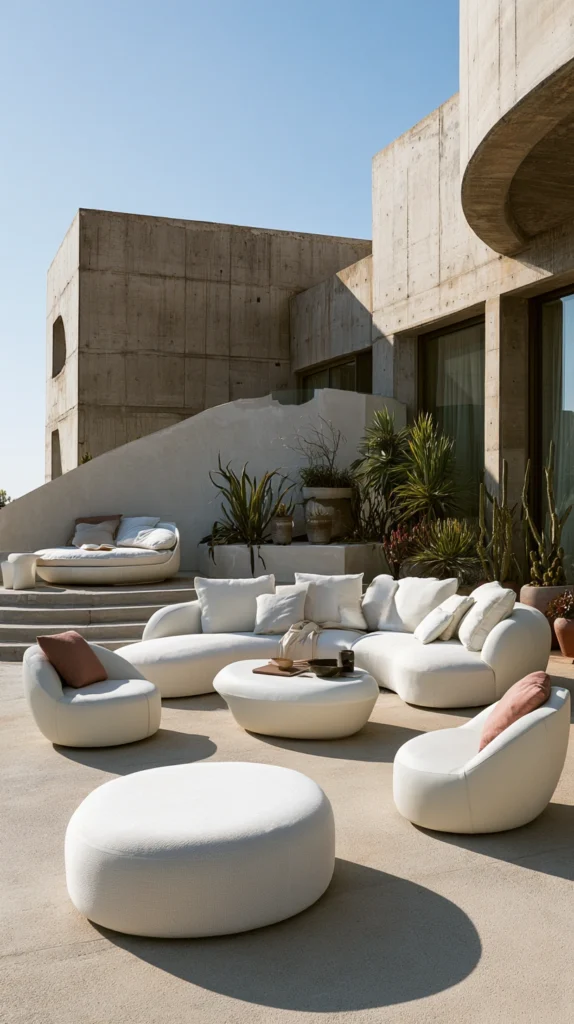 15 Curved Outdoor Furniture Ideas for a Flow-Friendly Patio 16 rt 15