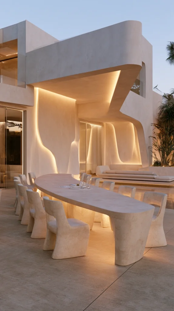 15 Curved Outdoor Furniture Ideas for a Flow-Friendly Patio 4 rt 3