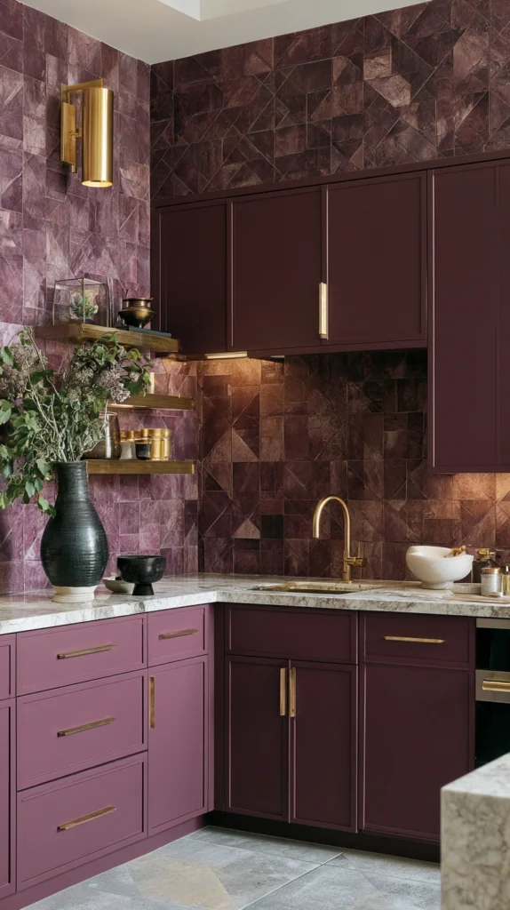 15 Aubergine Kitchen Ideas for a Bold, Moody Summer Makeover 10 rt 9 1