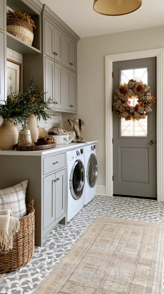 13 Pumpkin and Plaid Accents for a Seasonal Laundry Room 11 sd 10 1