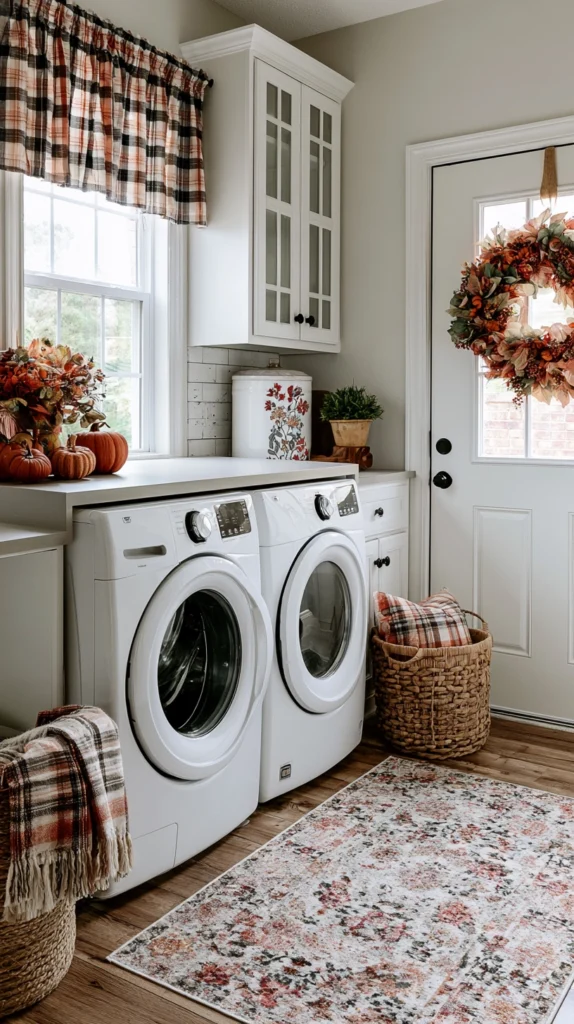 13 Pumpkin and Plaid Accents for a Seasonal Laundry Room 14 sd 13 1