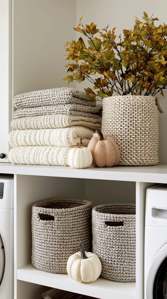13 Pumpkin and Plaid Accents for a Seasonal Laundry Room 3 sd 2 1