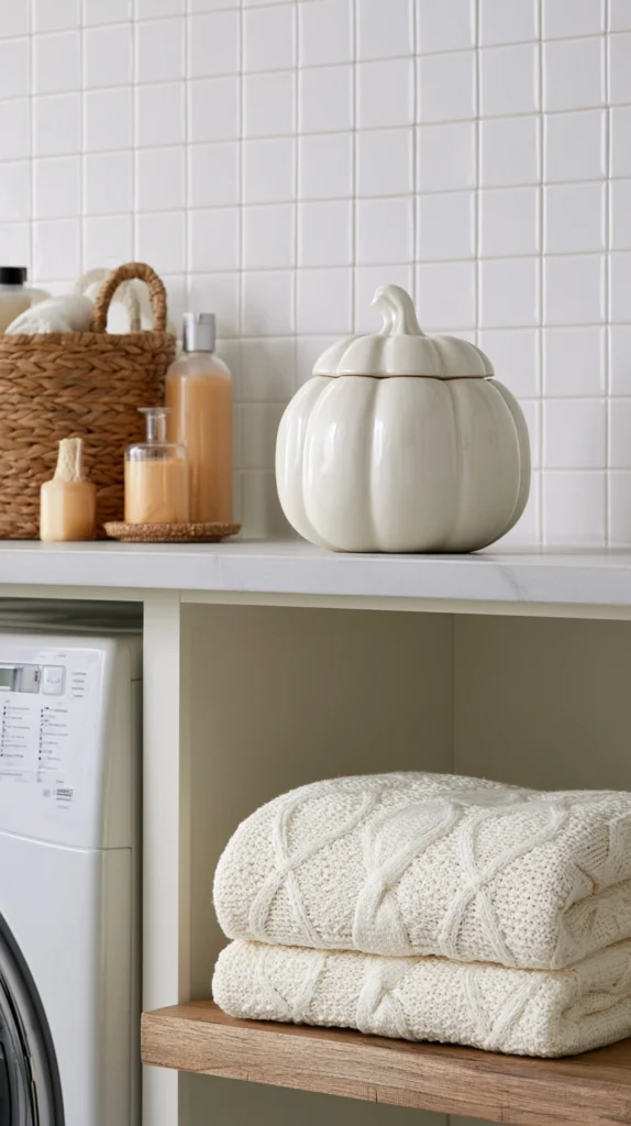 13 Pumpkin and Plaid Accents for a Seasonal Laundry Room 8 sd 7 1