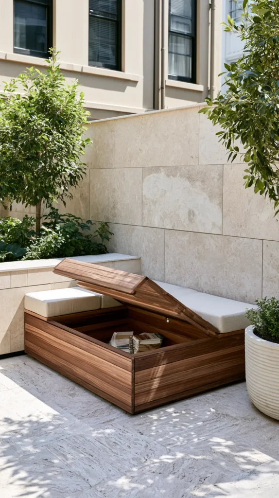 14 Storage-Integrated Outdoor Furniture Ideas for the Organized Host 2 uy 1