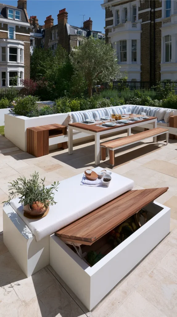 14 Storage-Integrated Outdoor Furniture Ideas for the Organized Host 8 uy 7