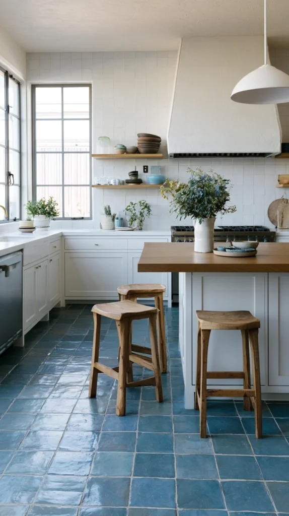 15 Blue Zellige Tile Kitchen Ideas for an Earthy Artisan Look 11 wr 10