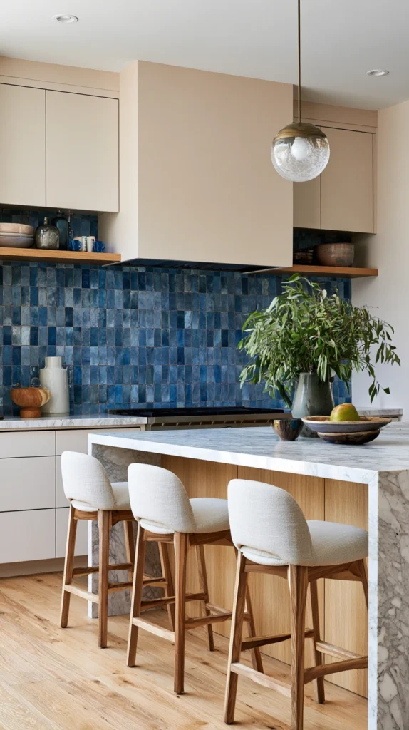 15 Blue Zellige Tile Kitchen Ideas for an Earthy Artisan Look 14 wr 13