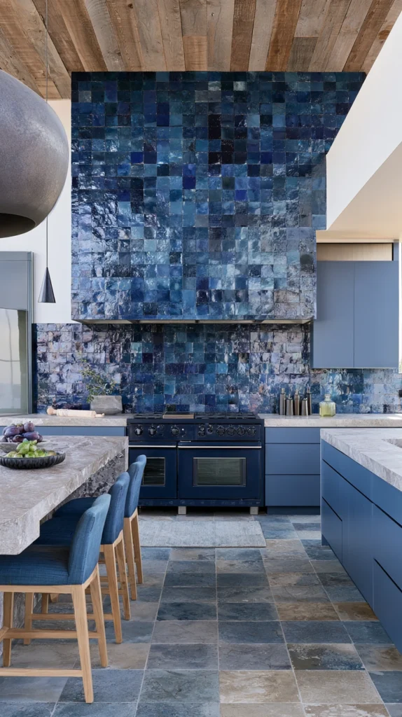 15 Blue Zellige Tile Kitchen Ideas for an Earthy Artisan Look 3 wr 2
