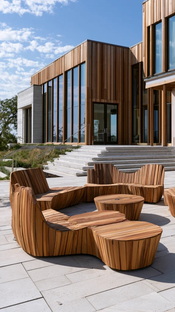 15 Warm Wood Outdoor Furniture Ideas That Age Beautifully in Any Garden 14 ws 13