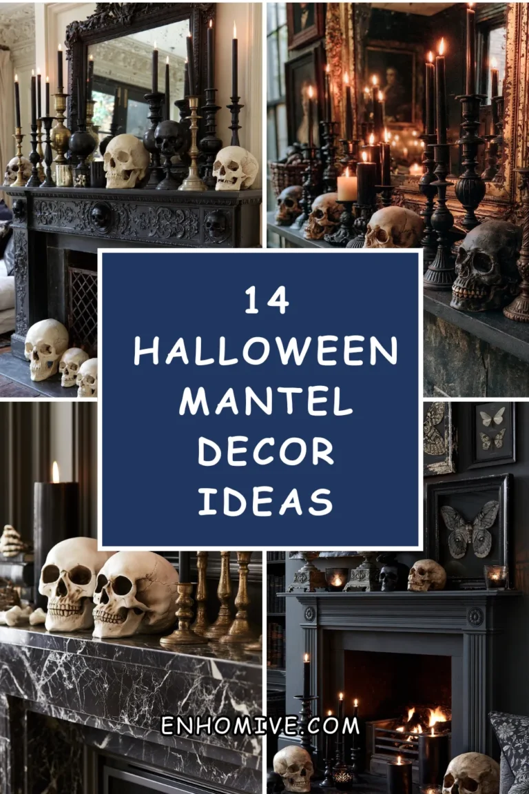 14 Halloween Mantel Decor Ideas for a Spooky-Chic Home