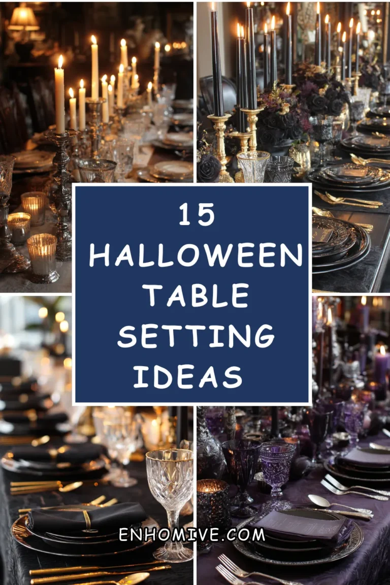 15 Halloween Table Setting Ideas for a Spooky Dinner Party
