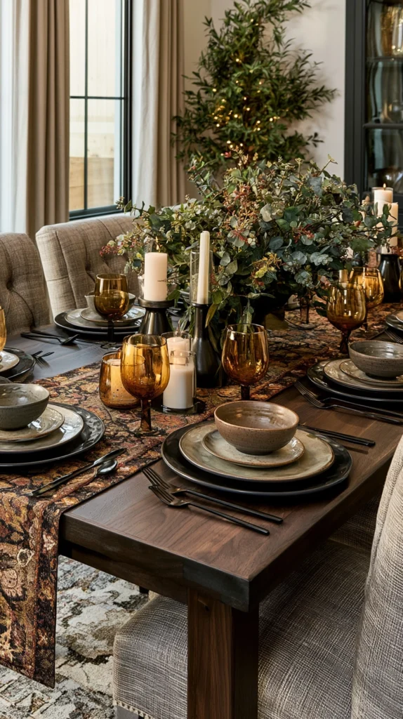 14 Autumnal Maximalist Dining Room Ideas Layered With Texture and Color 12 cd 11
