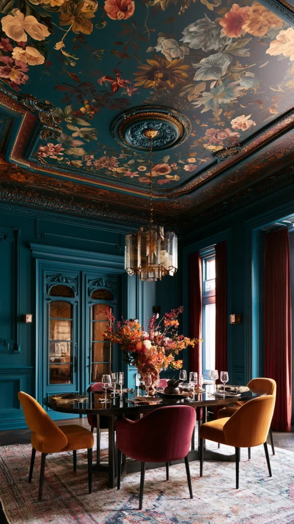 14 Autumnal Maximalist Dining Room Ideas Layered With Texture and Color 13 cd 12