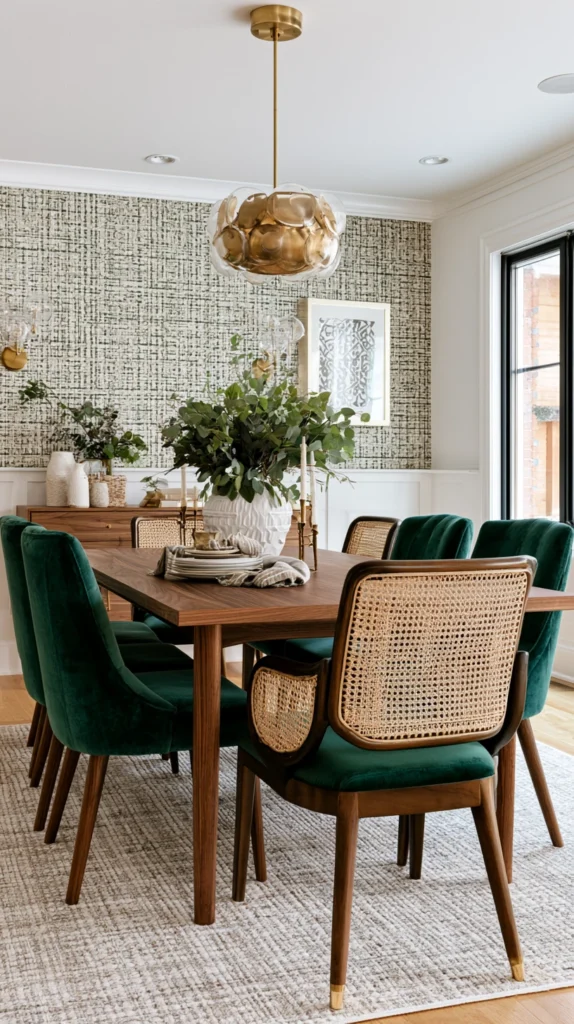 14 Autumnal Maximalist Dining Room Ideas Layered With Texture and Color 8 cd 7