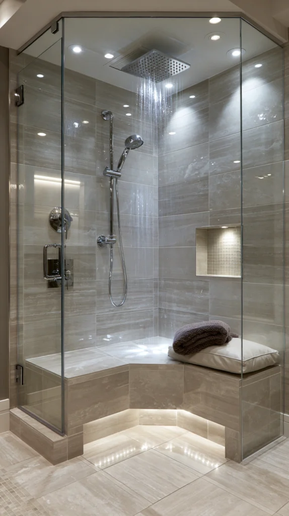 15 Shower Bench Design Ideas 5 ed 4 3
