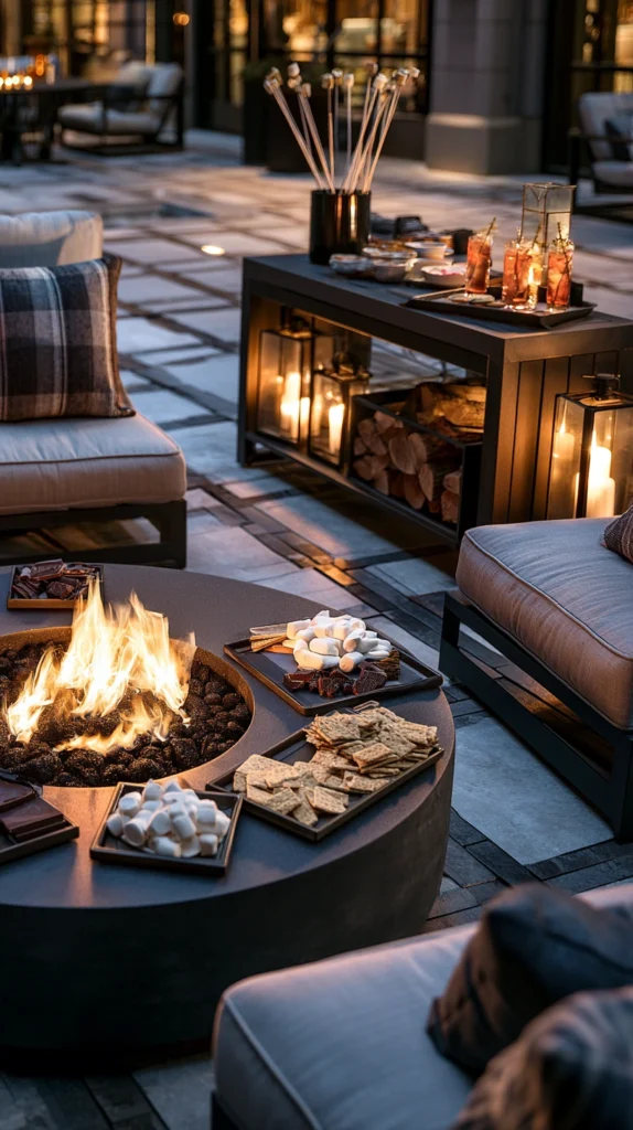 15 Fall Fire Pit Entertaining Ideas With Cozy Seating Arrangements 8 ed 7 1