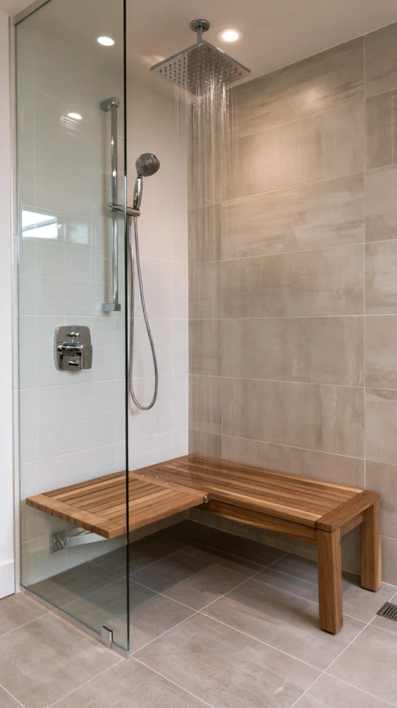 15 Shower Bench Design Ideas 8 ed 7 3