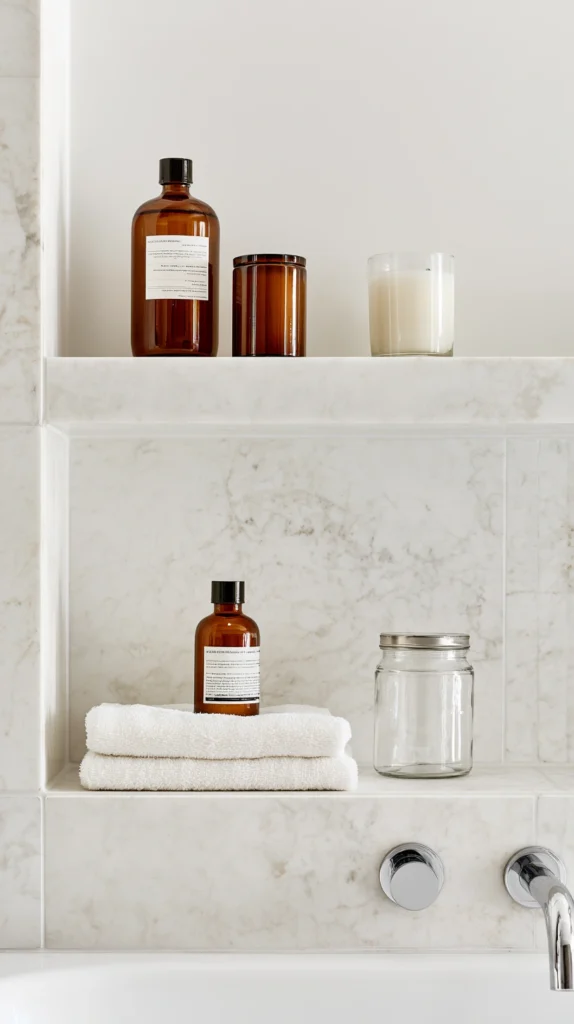12 Bathroom Shelf Styling Ideas for Function and Flair 11 ff 10