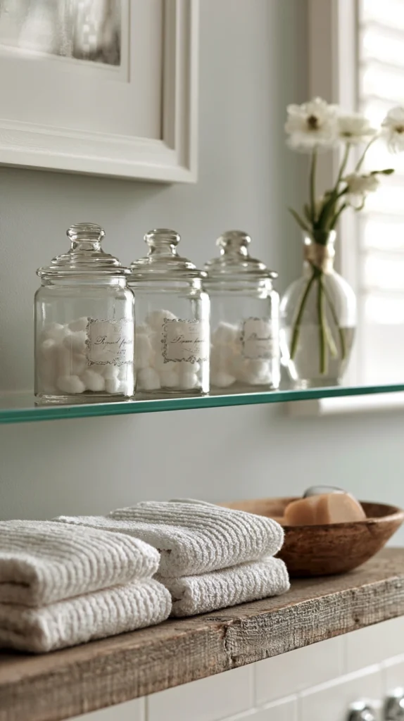 12 Bathroom Shelf Styling Ideas for Function and Flair 10 ff 9