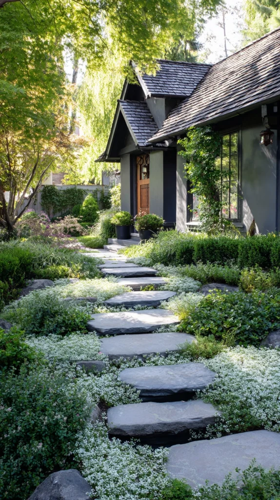 14 No-Grass Front Yard Ideas That Still Look Lush 11 fg 10 2