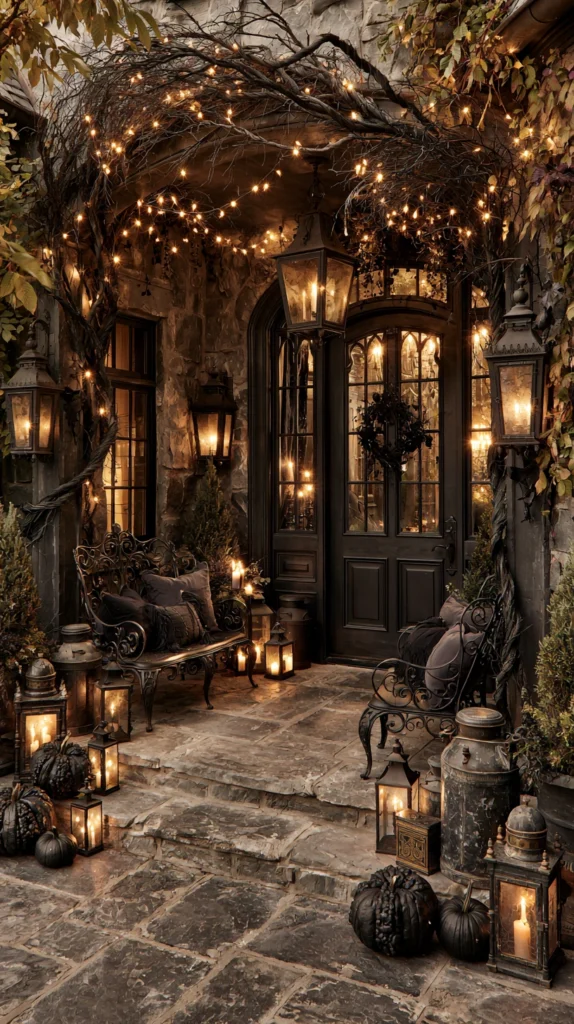 15 Witchcore Fall Porch Ideas for a Moody, Enchanting Entrance 16 rf 15