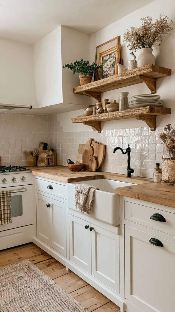 15 Fall Cottagecore Kitchen Ideas With Warm Wood and Dried Botanicals 16 ws 15