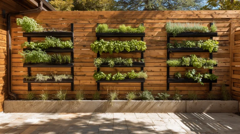 13 Vertical Herb Wall Ideas for Small Yards 3 13 Vertical Herb Wall Ideas for Small Yards
